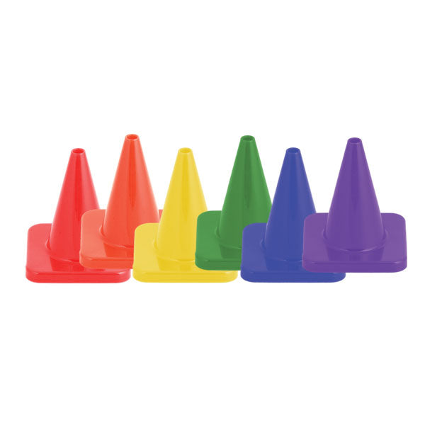 Champion Sports 6" High-Visibility Flexible Vinyl Cone