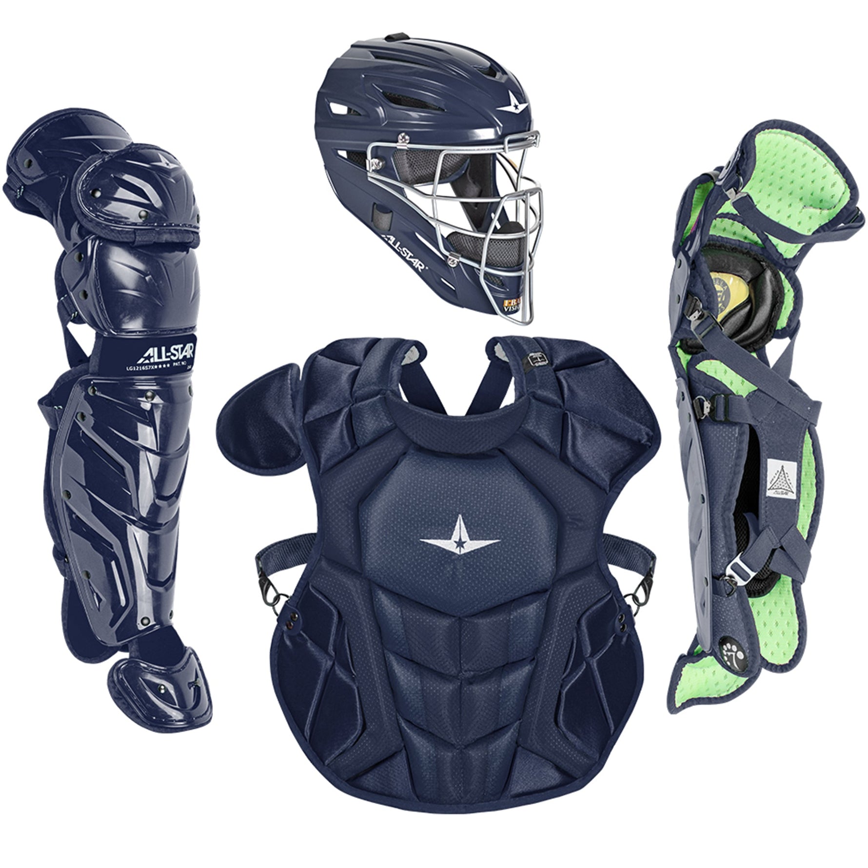 All-Star S7 Axis Solid Catching Kit Ages 9-12 - Navy