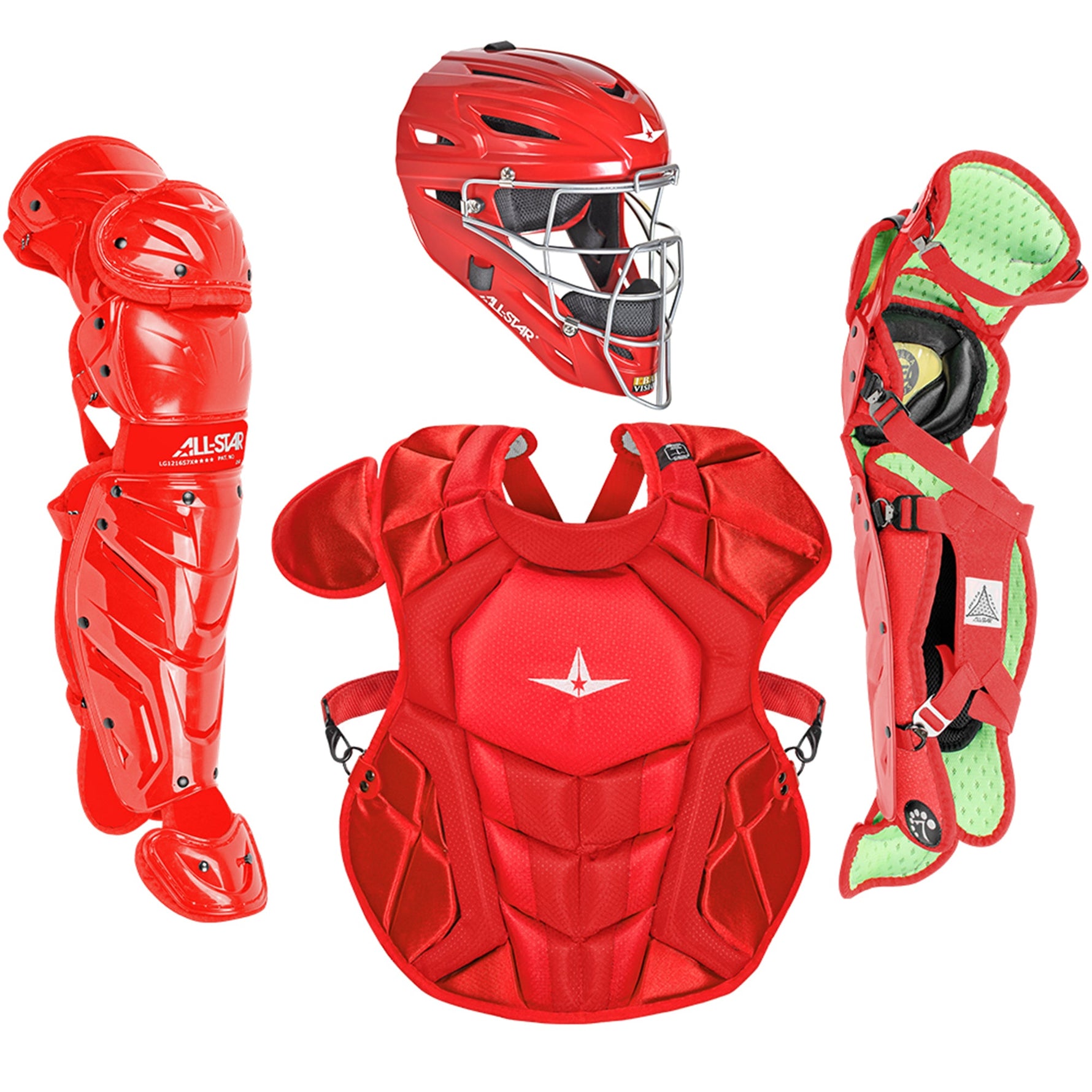 All-Star S7 Axis Solid Catching Kit Ages 12-16 - Scarlet