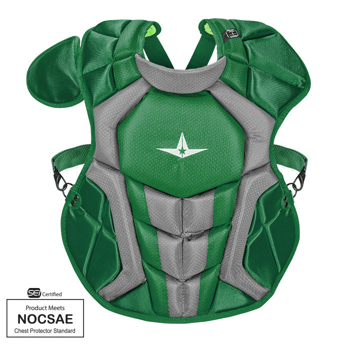 All-Star Axis Series Chest Protector Ages 12-16 - Dark Green