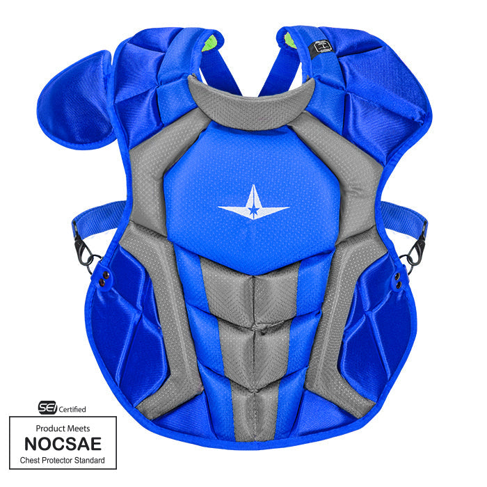 All-Star Axis Series Chest Protector Ages 9-12 - Royal Blue