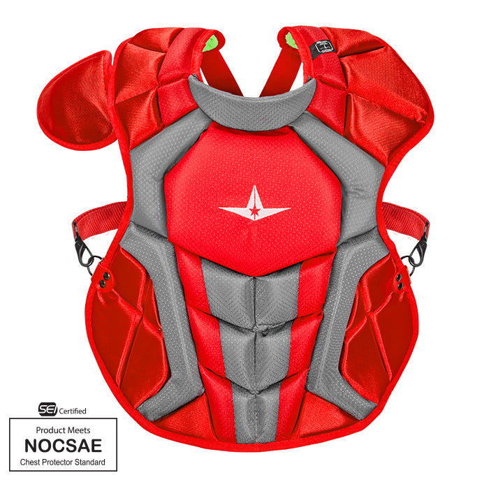 All-Star Axis Series Chest Protector Ages 12-16 - Scarlet