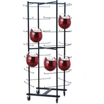 Champion Sports 56-Helmet Football Rolling Cart