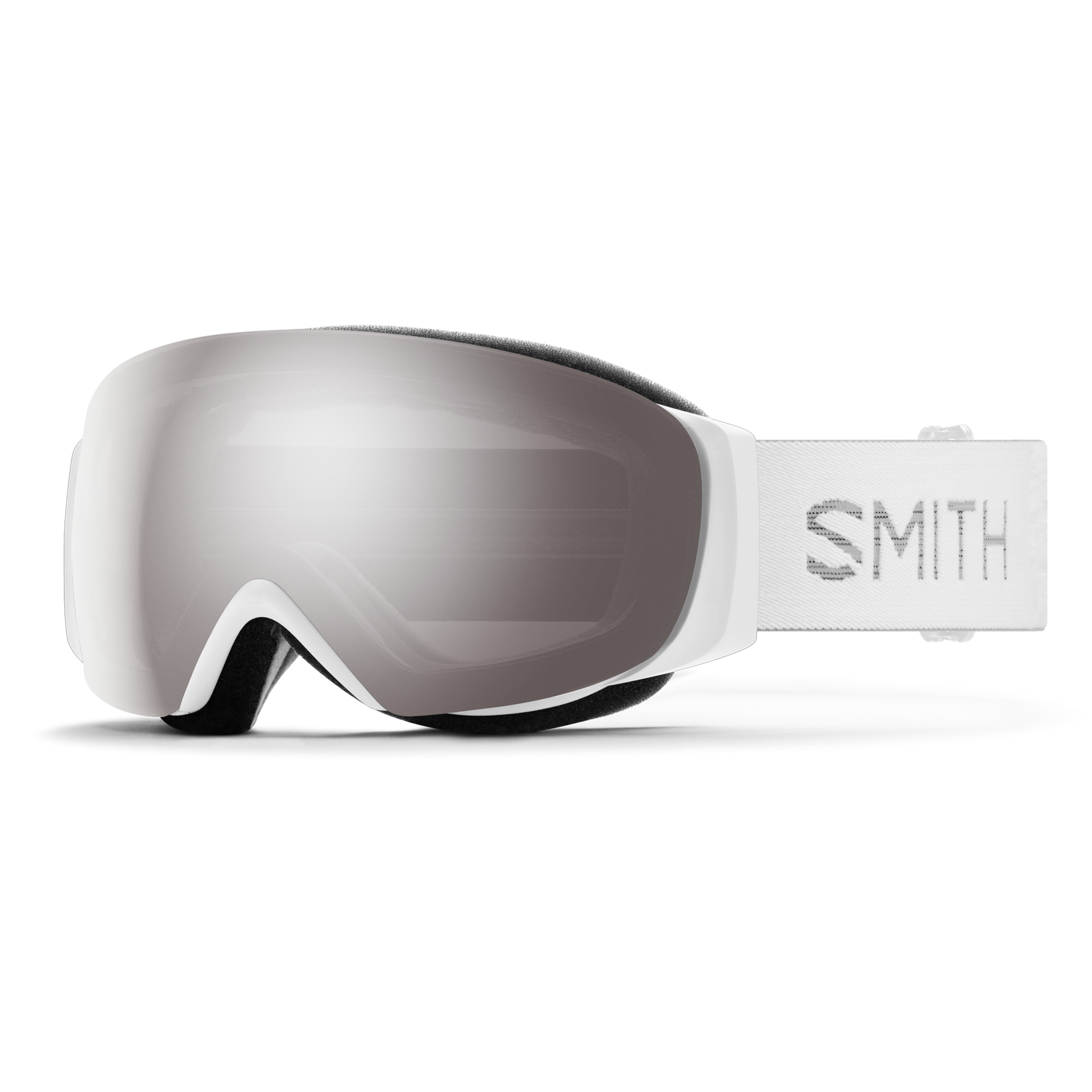 Smith I/O MAG S - White Chunky Knit | ChromaPop Sun Platinum Mirror