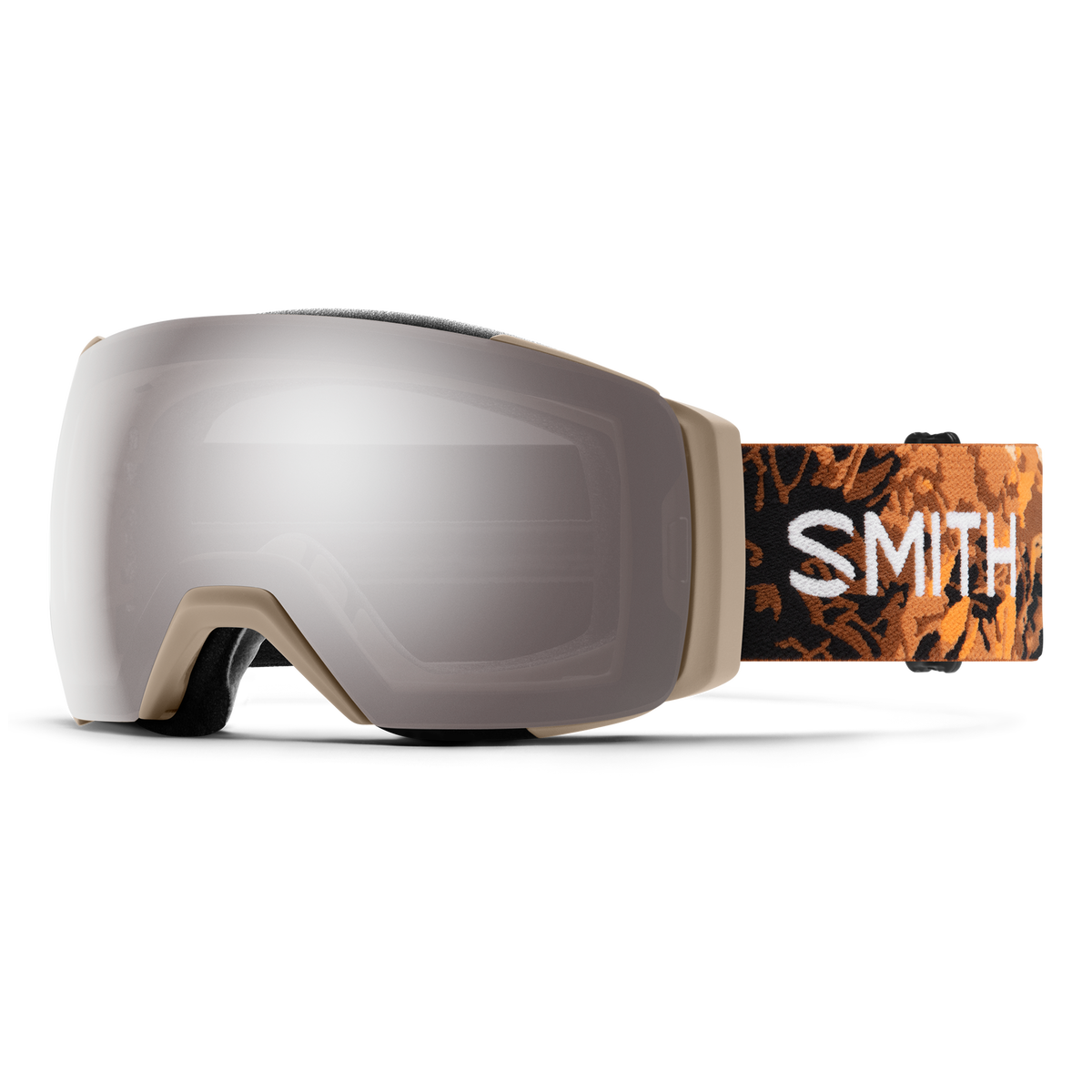 Smith I/O MAG XL Low Bridge Fit - Classic Beige Botanist | ChromaPop Sun Platinum Mirror