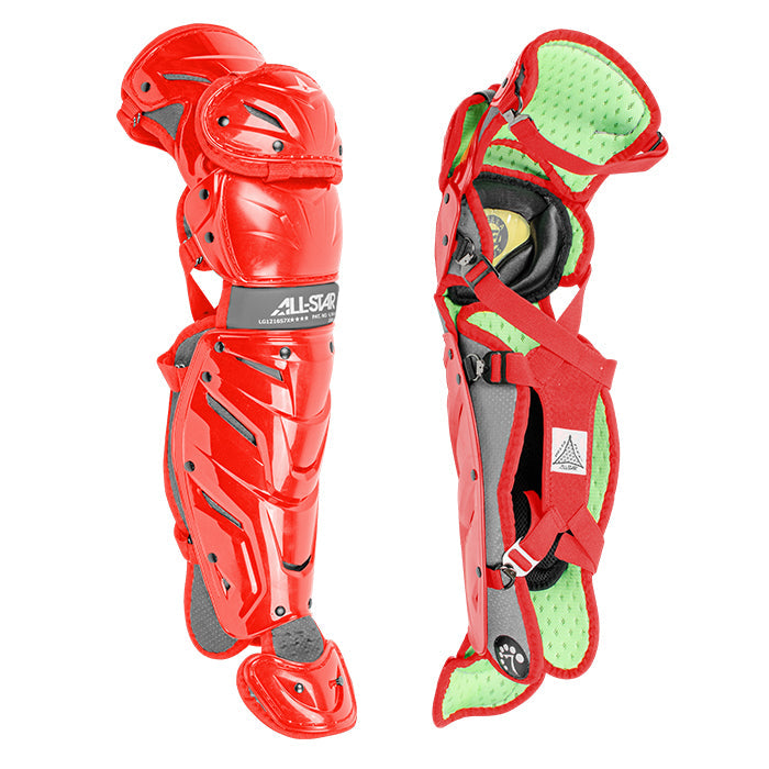 All-Star Axis Series Leg Guards Ages 12-16 - Scarlet