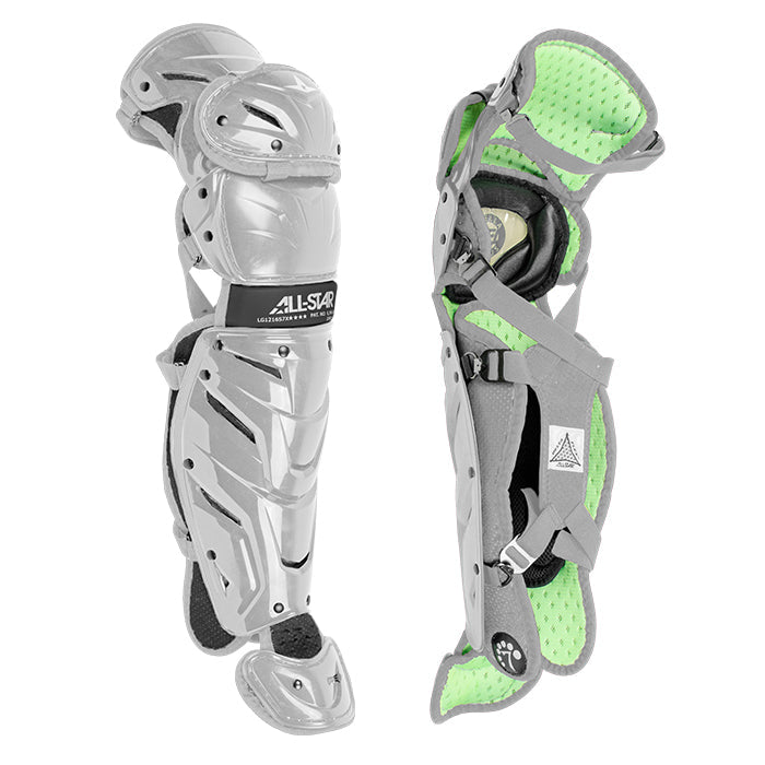 All-Star Axis Series Leg Guards Ages 12-16 - Silver