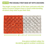 Champion Sports Pro Double First Base - Orange/White