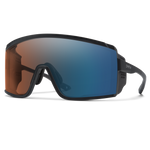 Smith Pursuit - Matte Black | ChromaPop Glacier Photochromic Copper To Gray With Blue Mirror