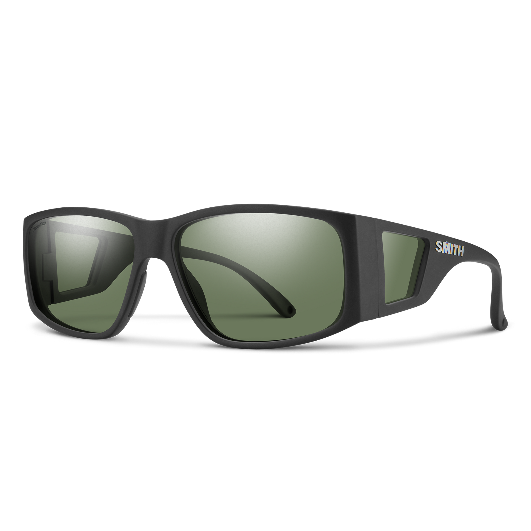 Smith Monroe Peak - Matte Black | ChromaPop Polarized Gray Green