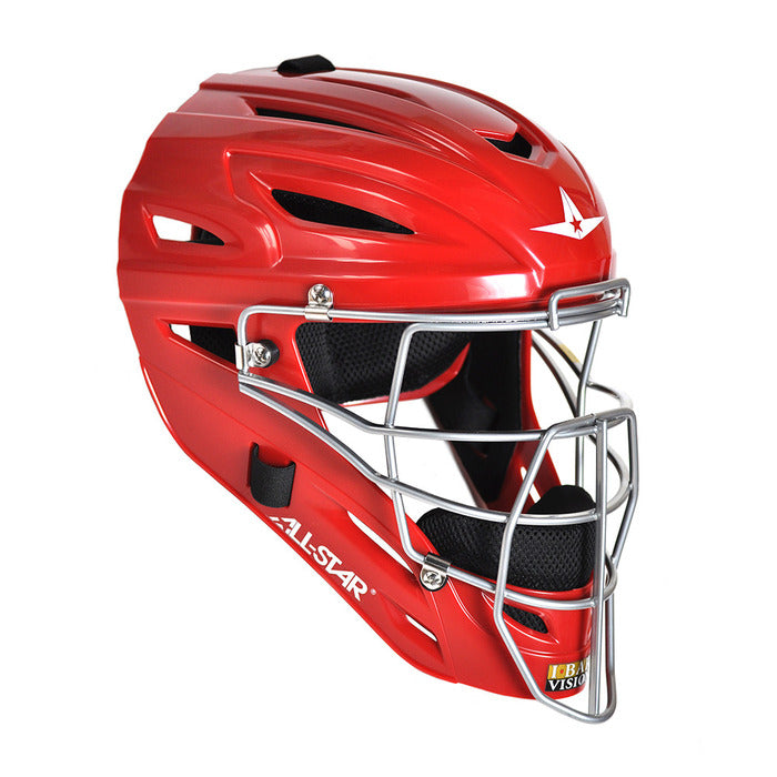 All-Star S7 Adult Catcher's Helmet Solid - Scarlet