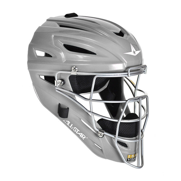 All-Star S7 Adult Catcher's Helmet Solid - Silver