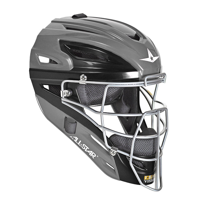 All-Star S7 Youth Catcher's Helmet Graphite Two-Tone - Graphite