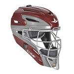 All-Star S7 Adult Catcher's Helmet Graphite Two-Tone - Maroon