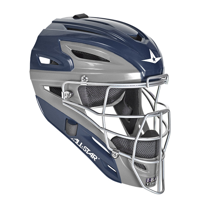 All-Star S7 Youth Catcher's Helmet Graphite Two-Tone - Navy