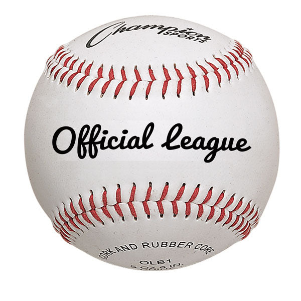 Champion Sports Official League Baseballs OLB1 - Dozen