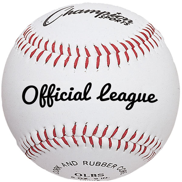 Champion Sports Synthetic Leather Official League Baseballs - Dozen
