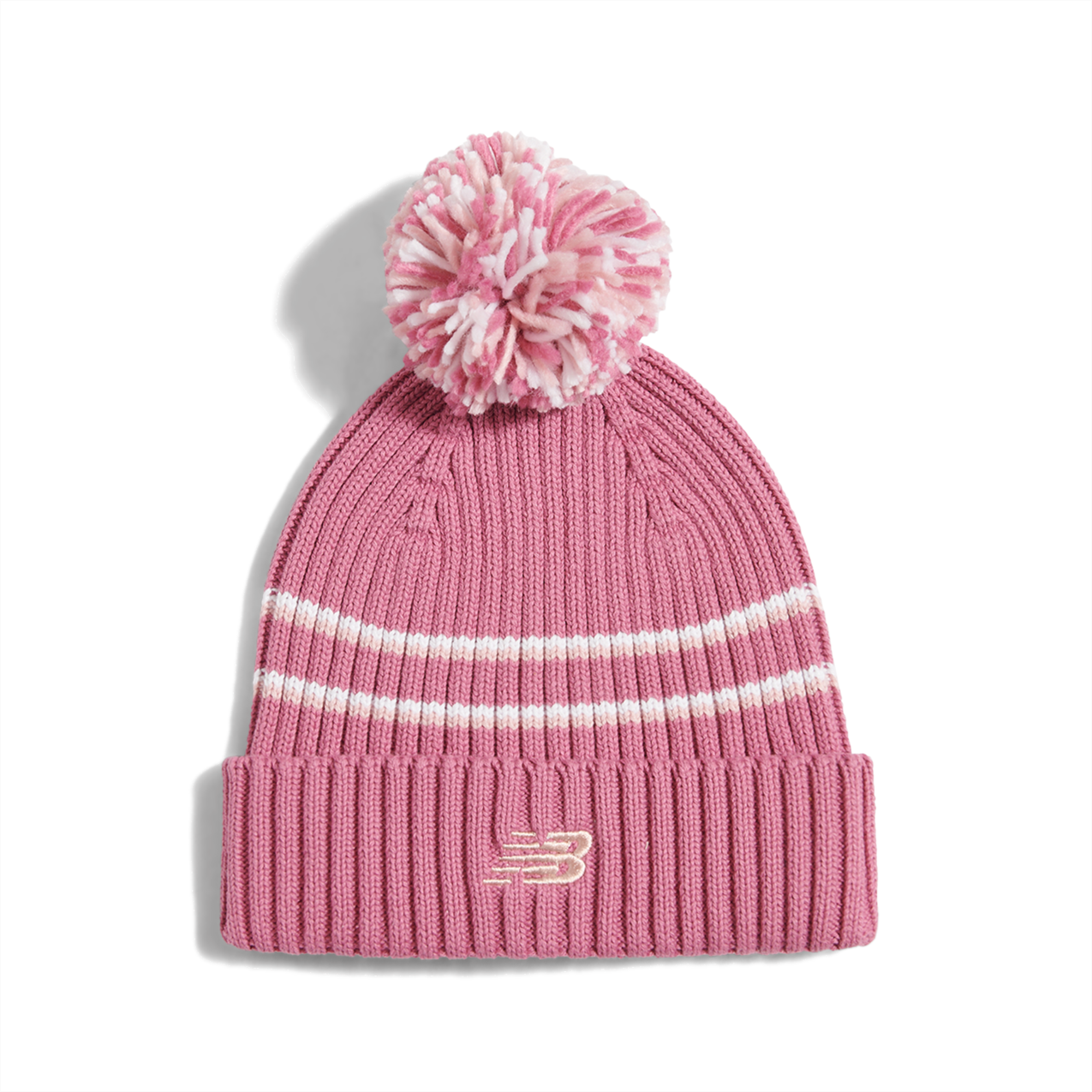 New Balance Kids Pom Pom Beanie - Pink Eraser