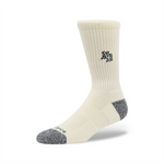New Balance Active Premium Graphic Crew Socks 1 Pair - Sea Salt