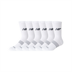 New Balance Active Numeric Crew 6 Packs - White