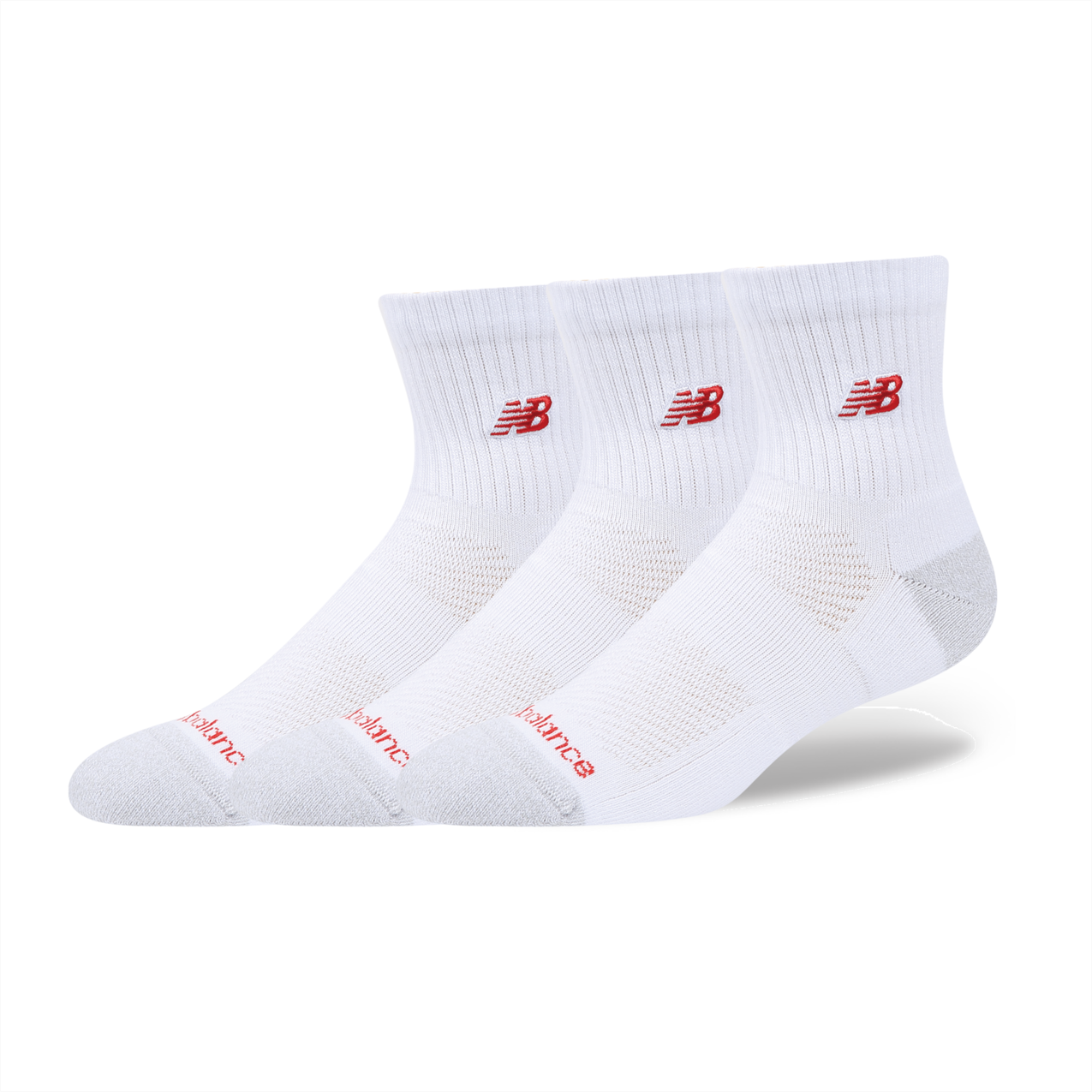 New Balance Active Premium QTR 3 Pack - White
