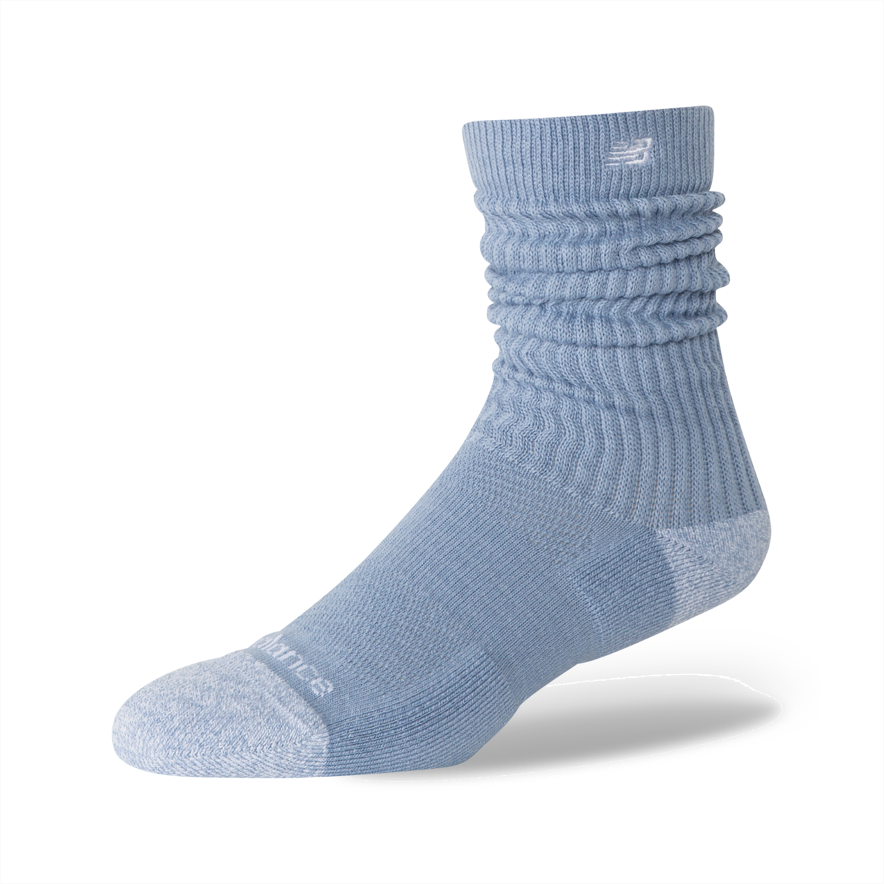 New Balance Active Premium Heavyweight Slouch Crew 1 Pair - Light Arctic Grey