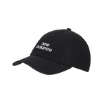 New Balance 6 Panel Stacked Logo Cap - Black