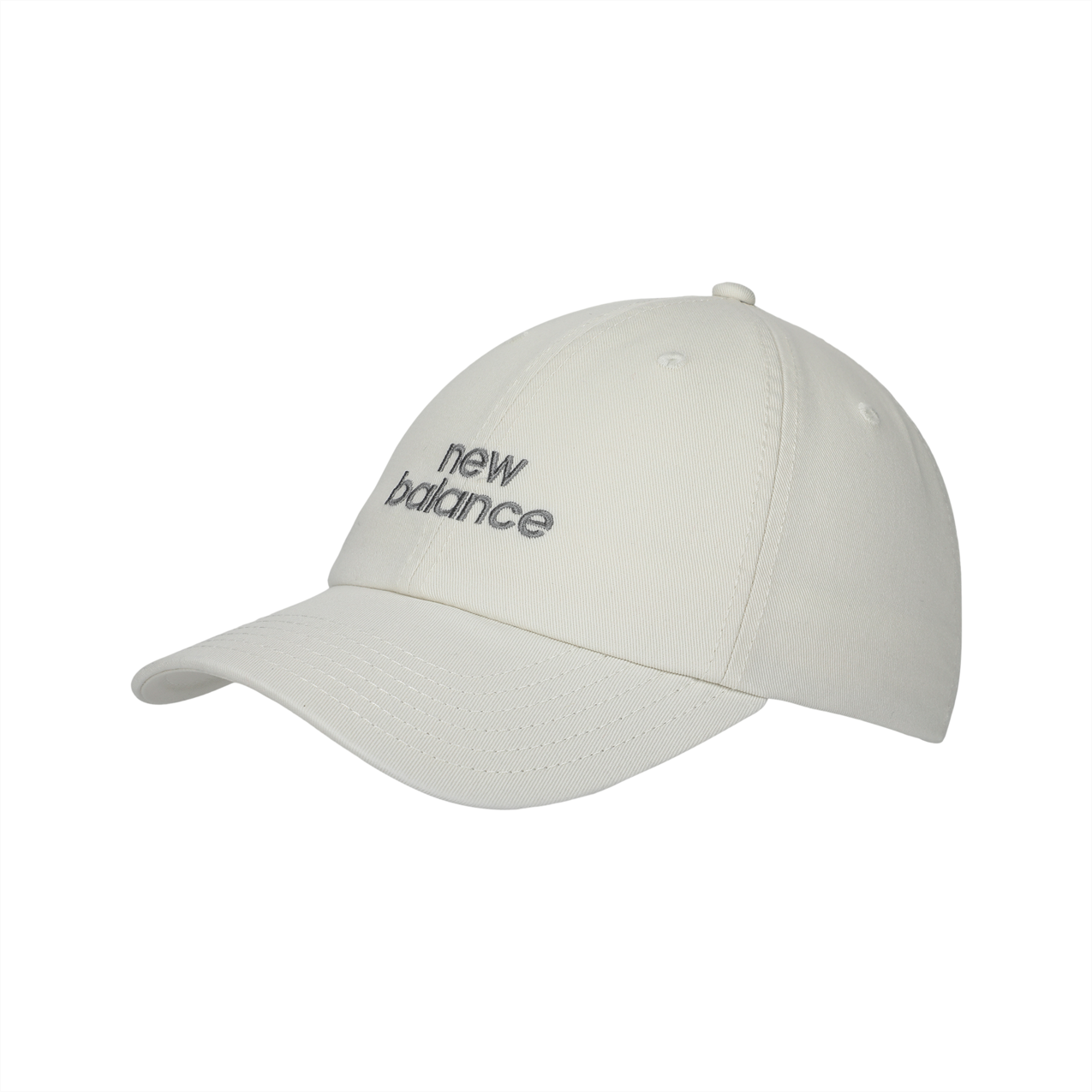 New Balance 6 Panel Stacked Logo Cap - Sea Salt