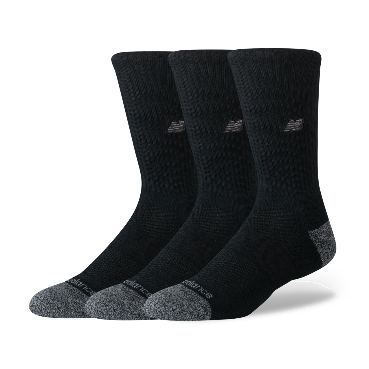 New Balance Active Premium Crew 3 Pack - Black