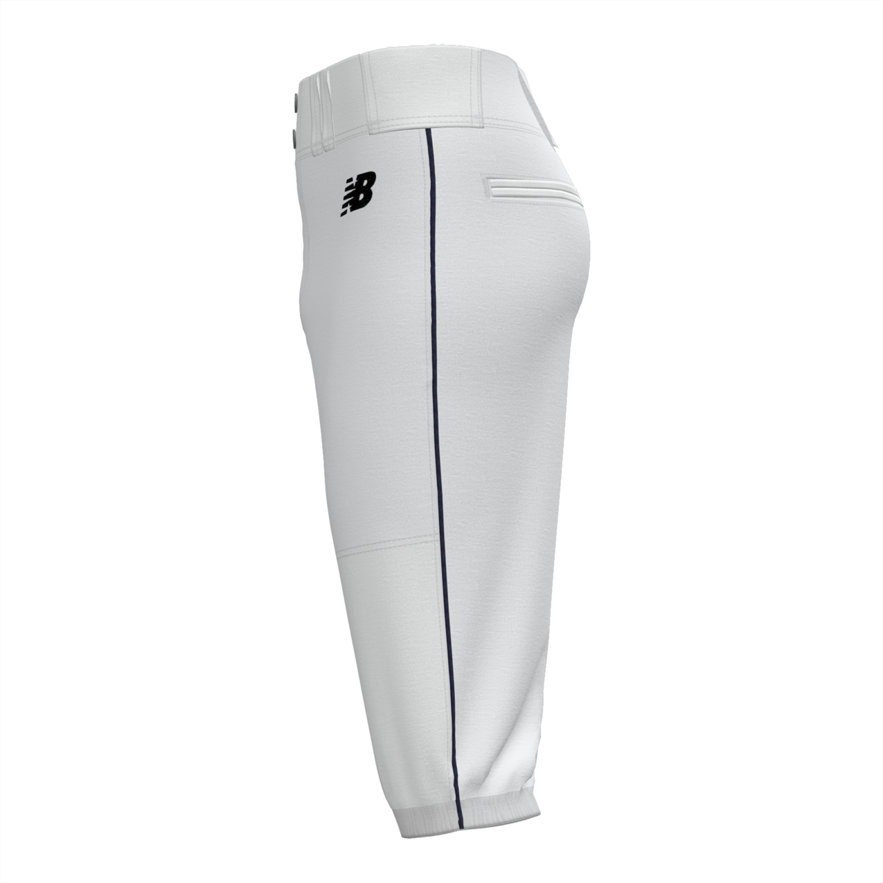 New Balance Youth Adversary 2 Knicker Piped Athletic – White/Navy