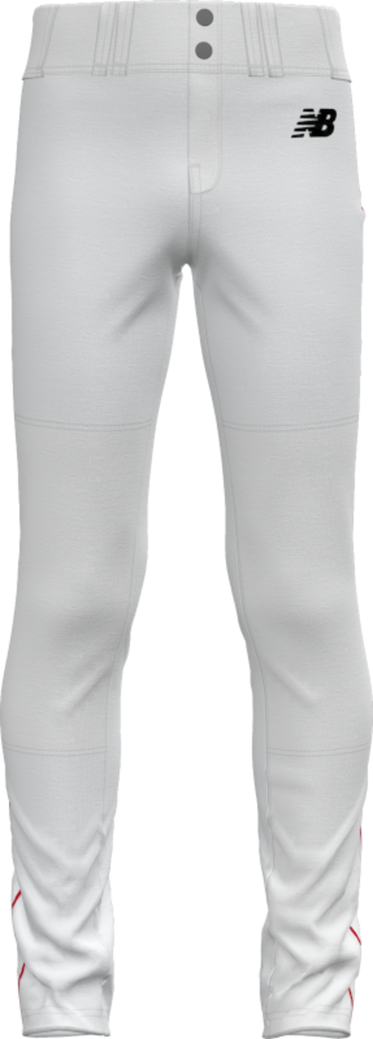 New Balance Youth Adversary 2 Pant Piped Tapered – White/Red