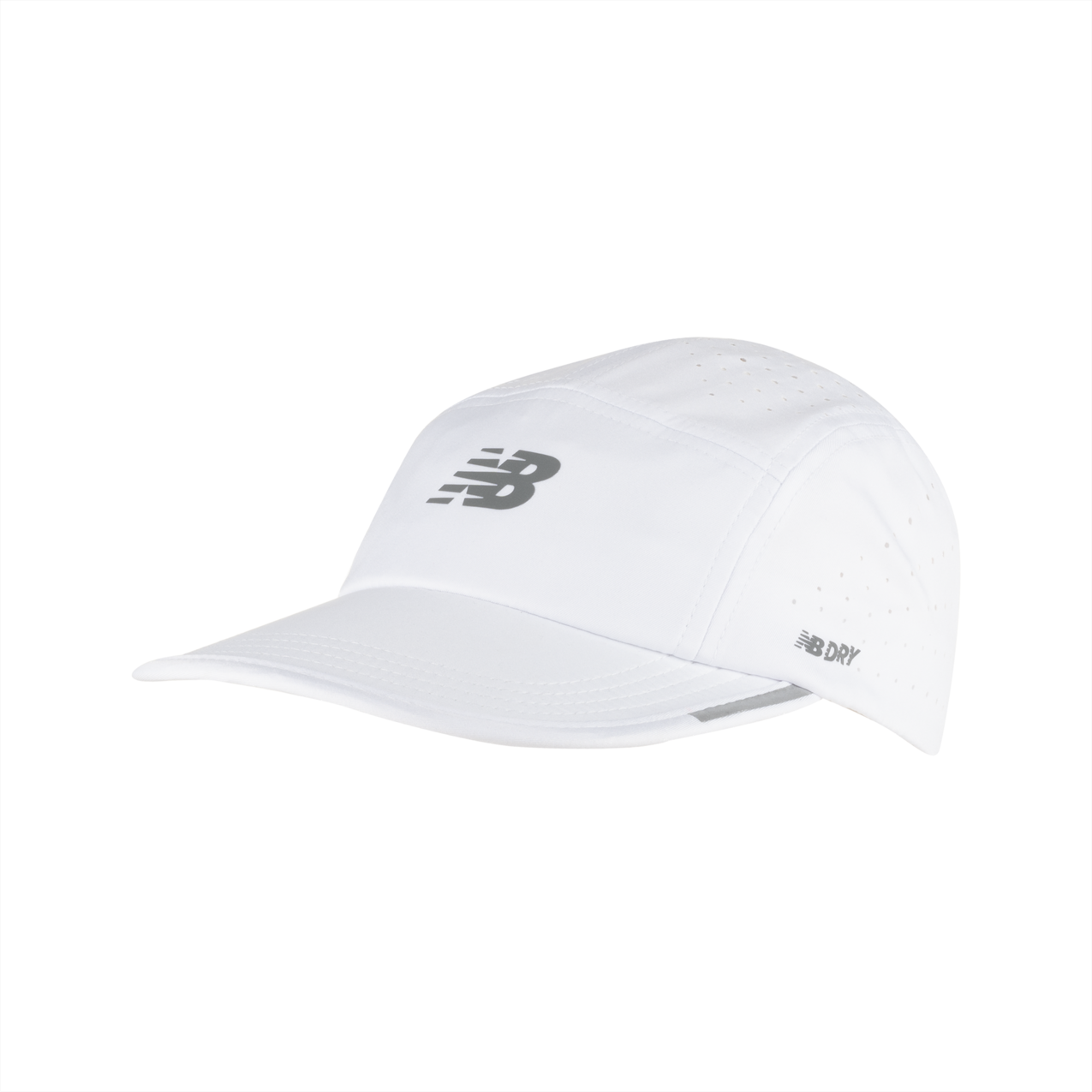New Balance 5 Panel Pro Run Hat - White
