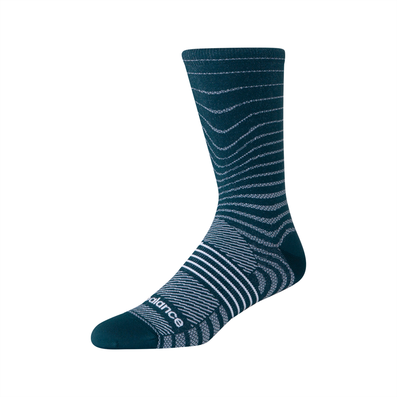 New Balance Pro Run Crew Socks 1 Pair - Medusa Green