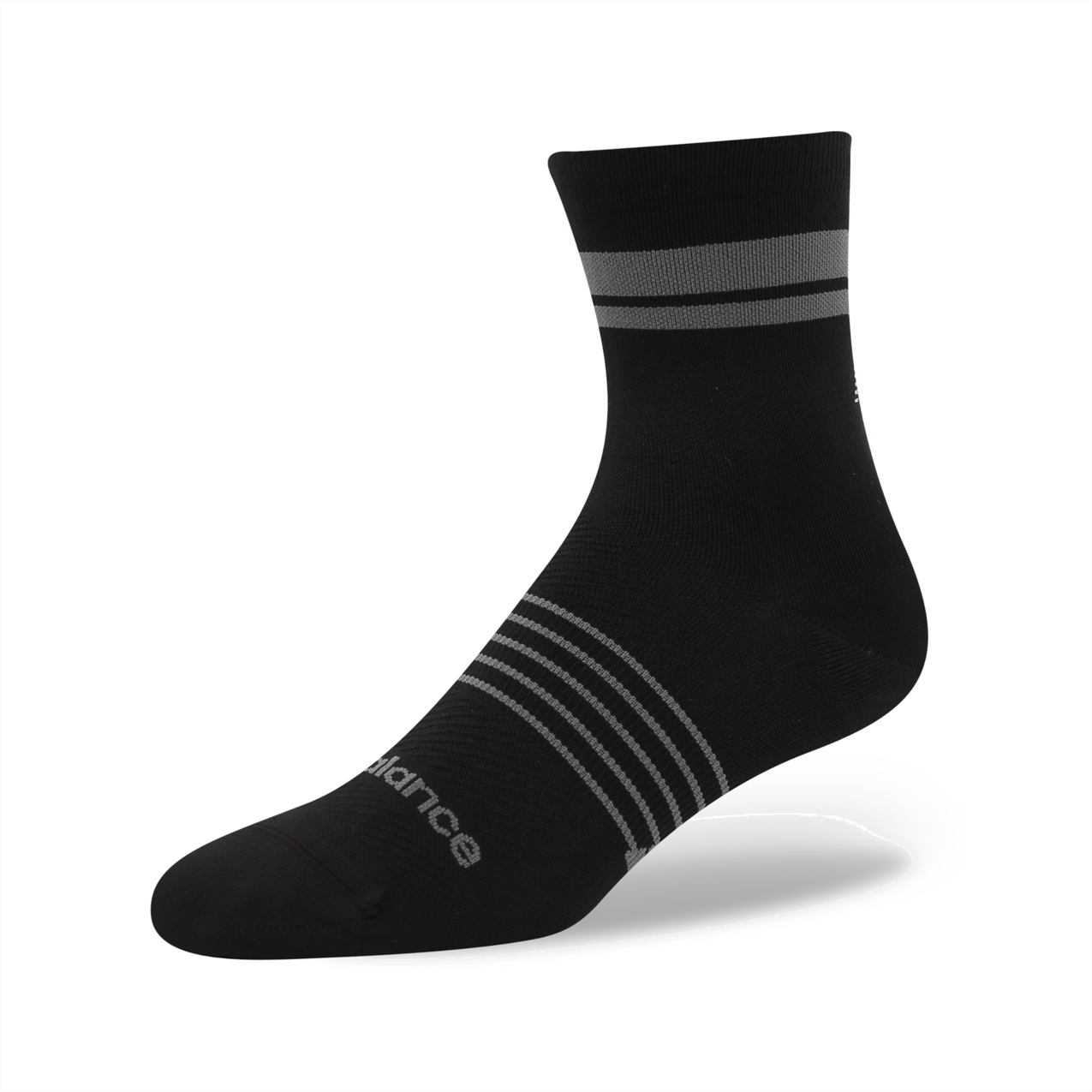 New Balance Pro Run QTR Socks 1 Pair - Black