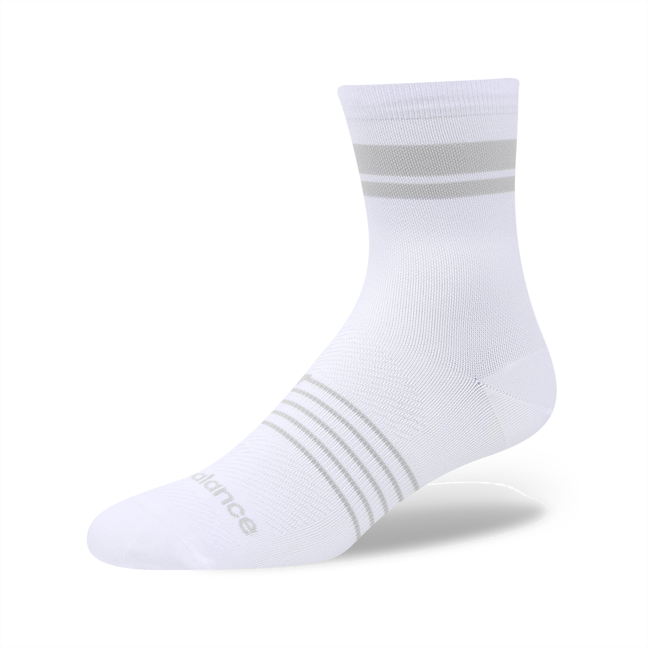 New Balance Pro Run QTR Socks 1 Pair - White