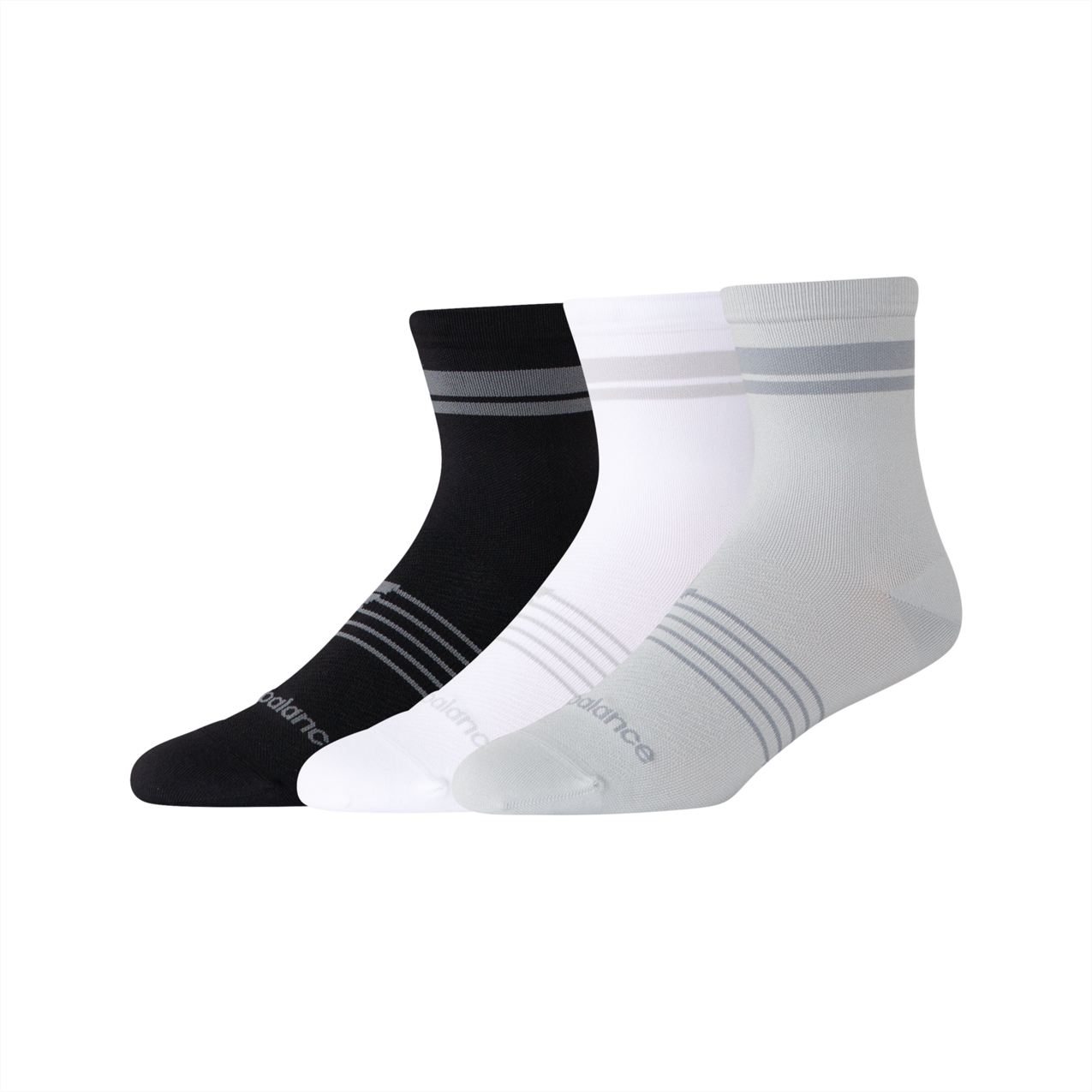 New Balance Pro Running QTR Socks 3 Pack - No Color