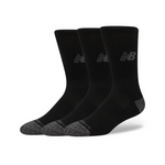 New Balance Active Crew Socks 3 Pack - Black