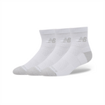 New Balance Active QTR Socks 3 Pack - White