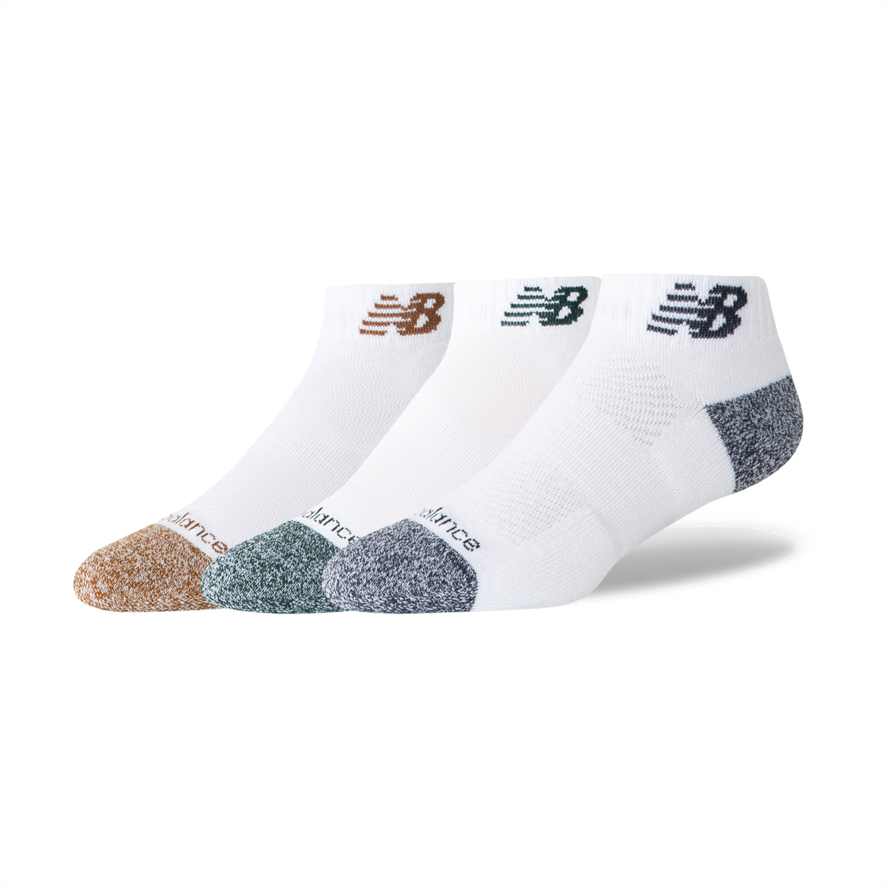 New Balance Active Low Cut Socks 3 Pack - Assorted 9 Colors