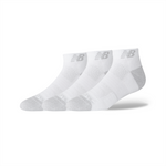 New Balance Active Low Cut Socks 3 Pack - White