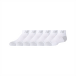 New Balance Youth Active Low Cut Socks 6 Pack - White