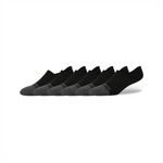 New Balance Active Invisible No Show Socks 6 Pack - Black