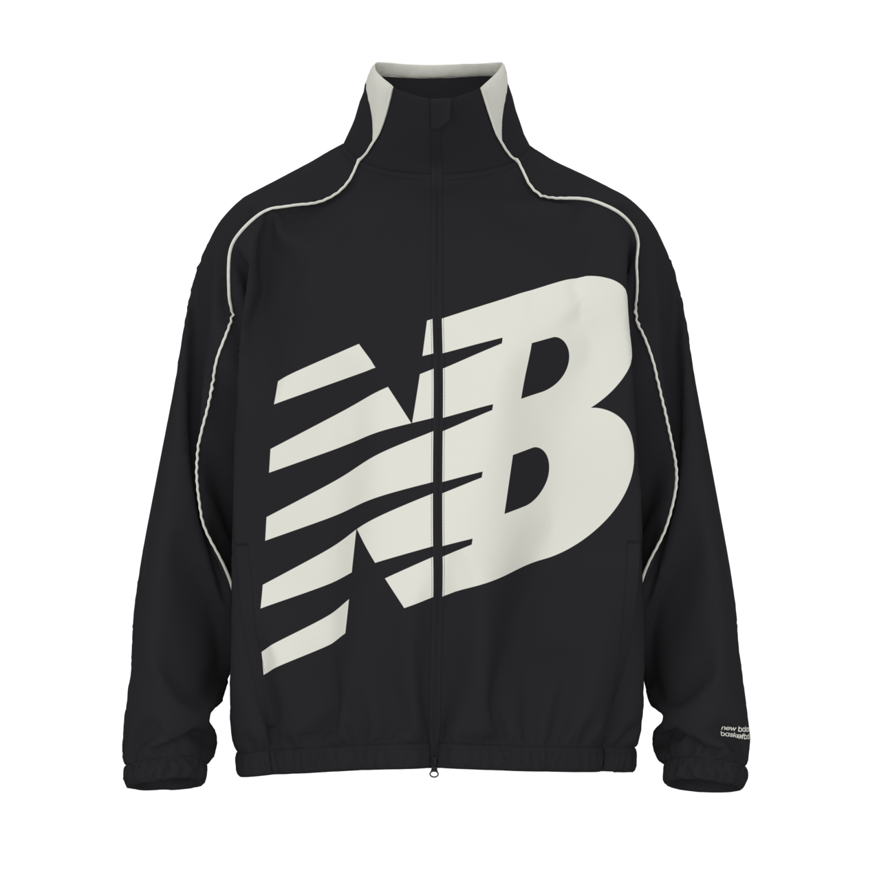 New Balance Men's Basketball Oversized Print Woven Jacket