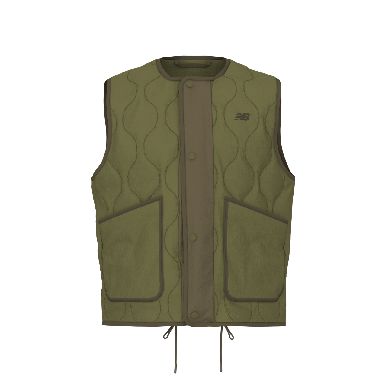 New Balance Men's Quilted Vest - Sport Green
