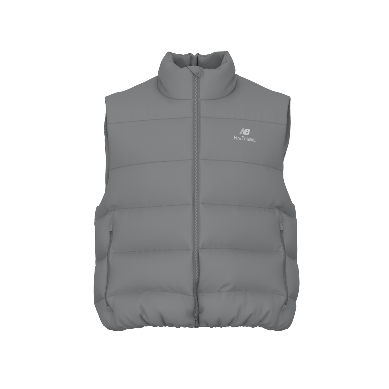 New Balance Men's Boston Puffer Vest - Slate Grey