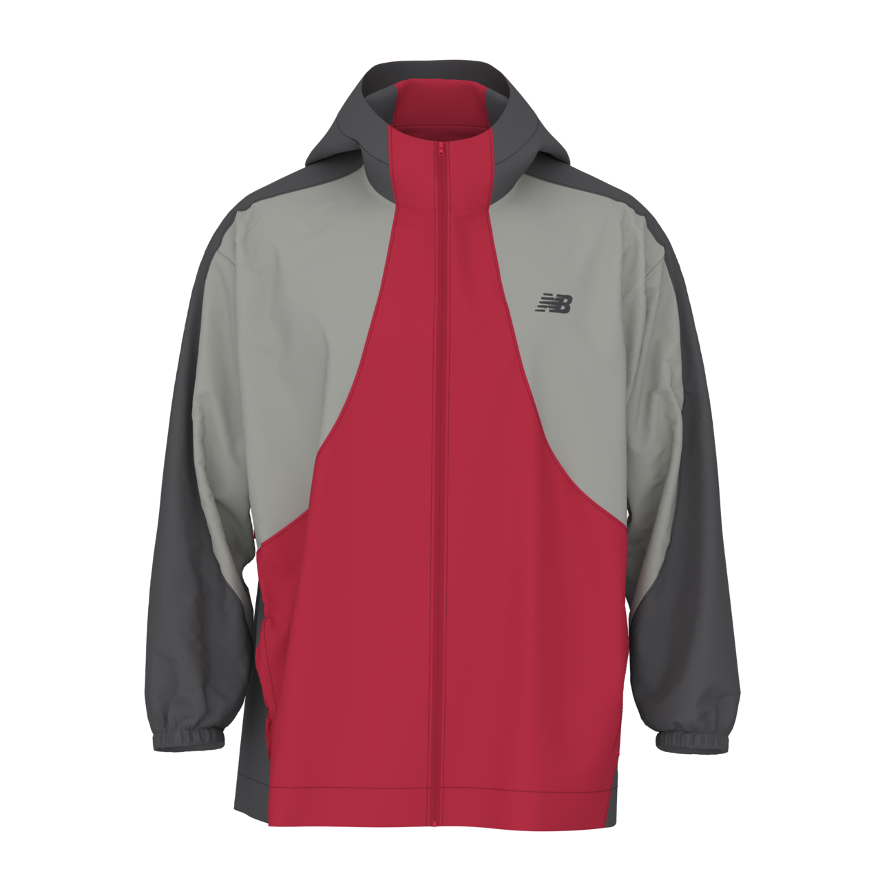 New Balance Men's Trackside FZ Windbreaker - Cherry Blast