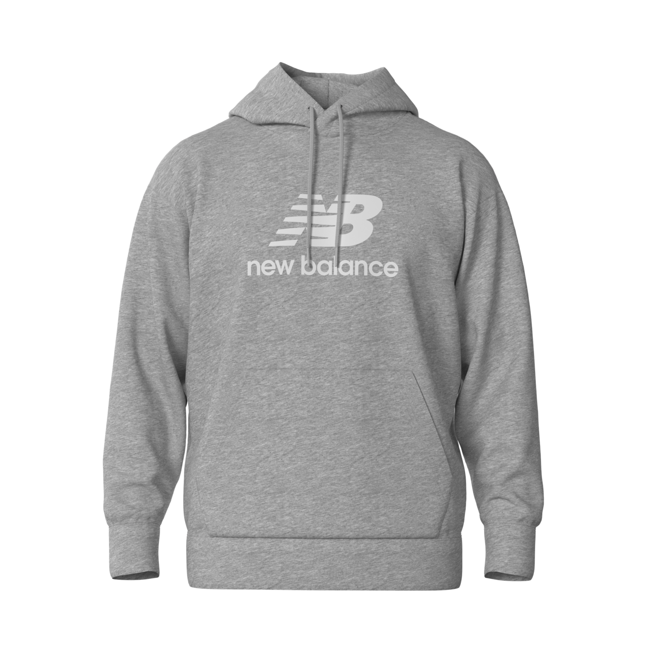 New Balance Men's Sport Essentials Fleece Logo Hoodie - Grey