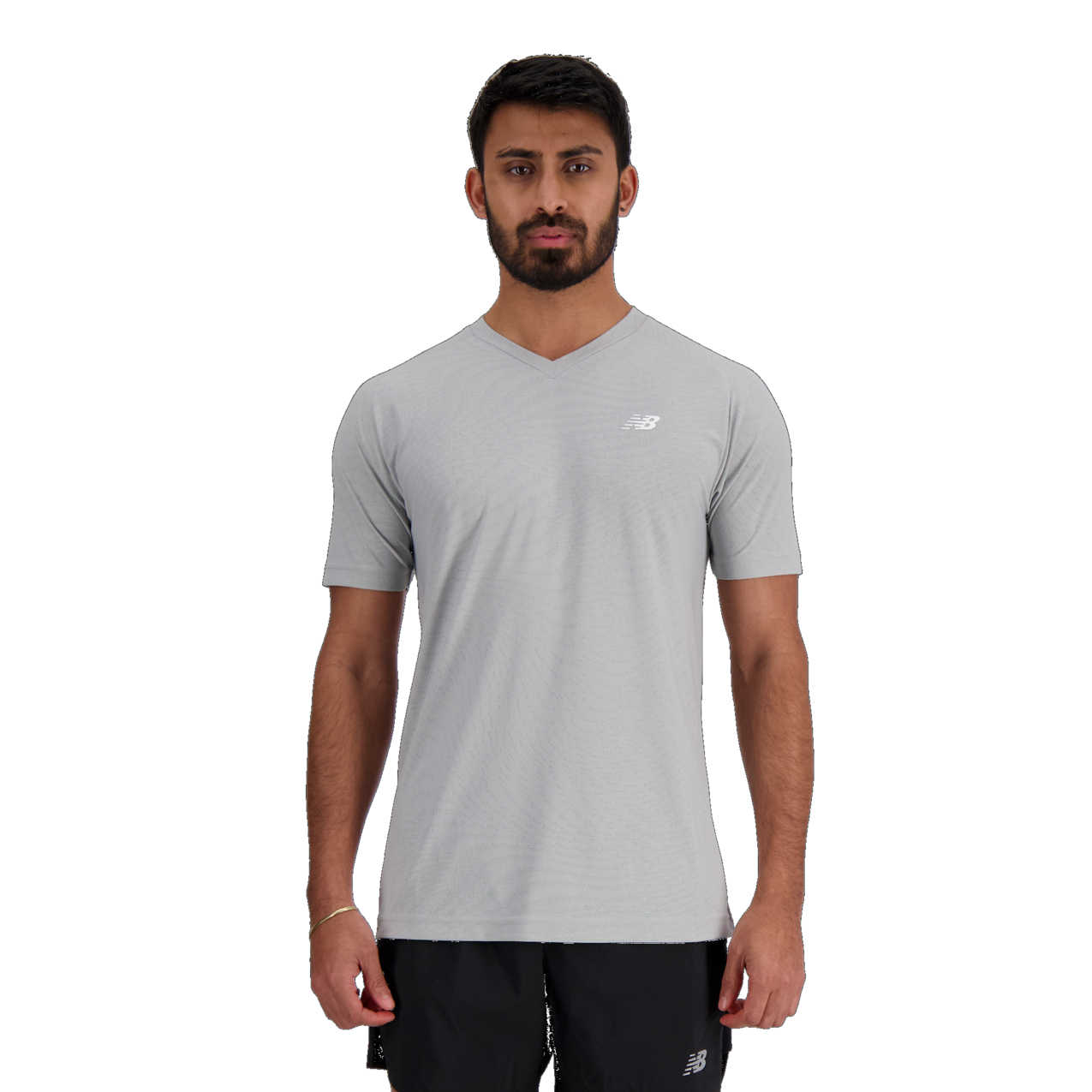 New Balance SS Jacquard BP T-Shirt – Athletic Grey