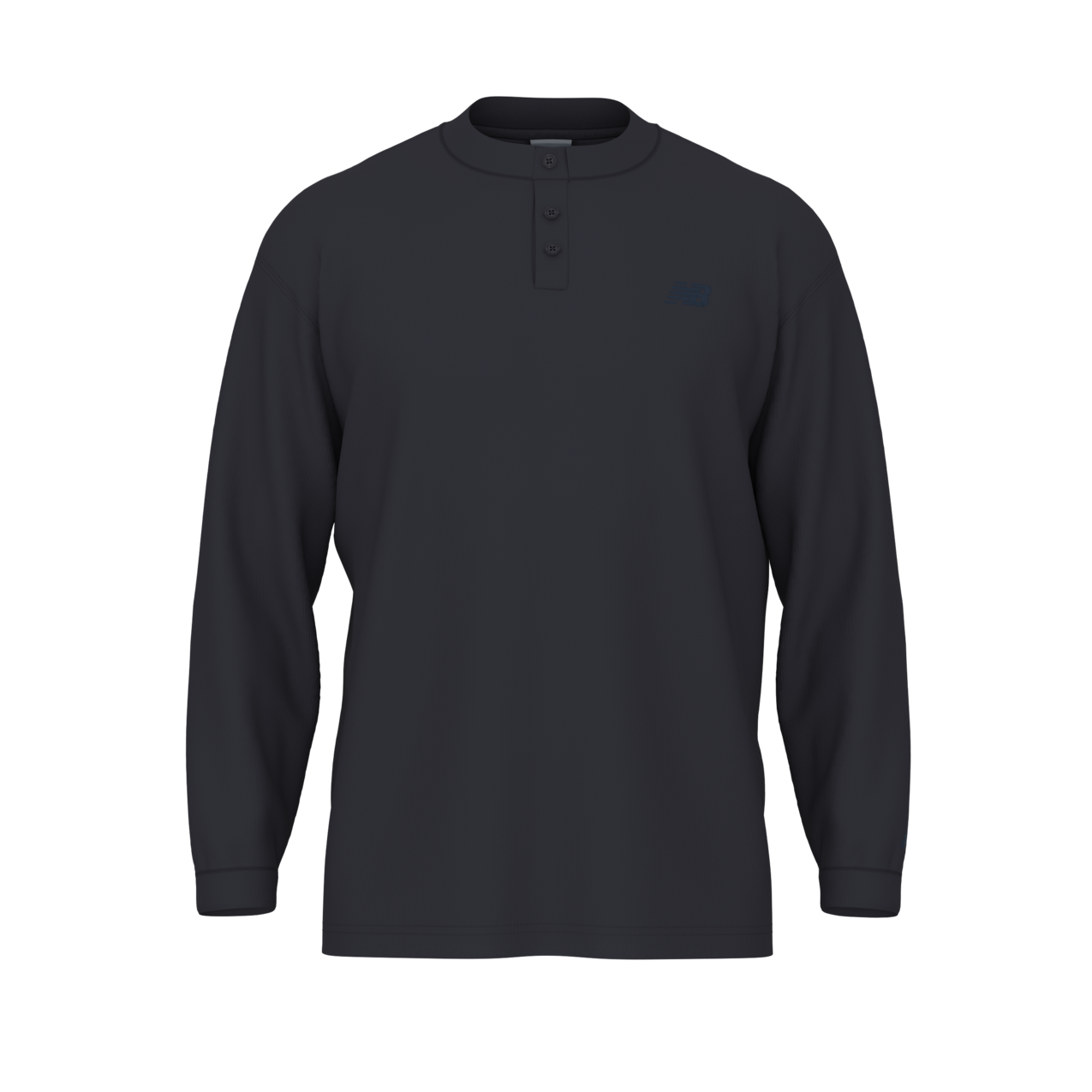 New Balance Men's Numeric Waffle Knit Long Sleeve Henley