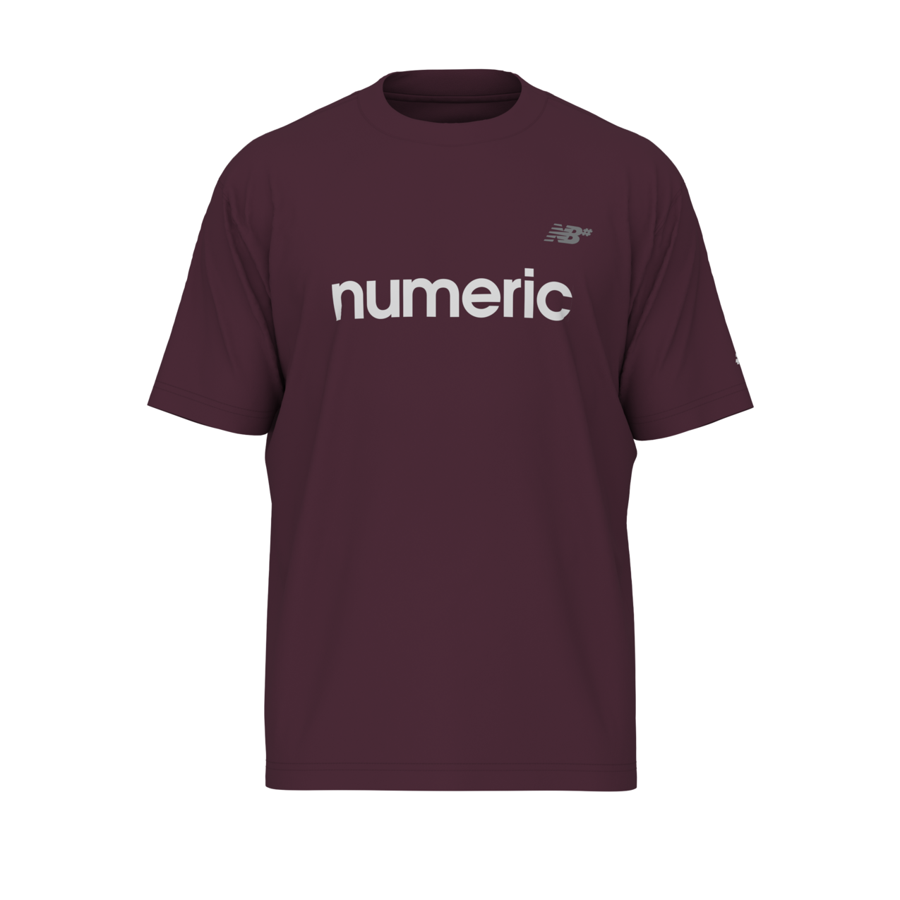 New Balance Men's Numeric Linear Logo T-Shirt - Mulled Wine